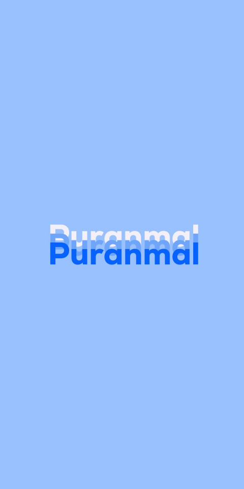 Free photo of Name DP: Puranmal