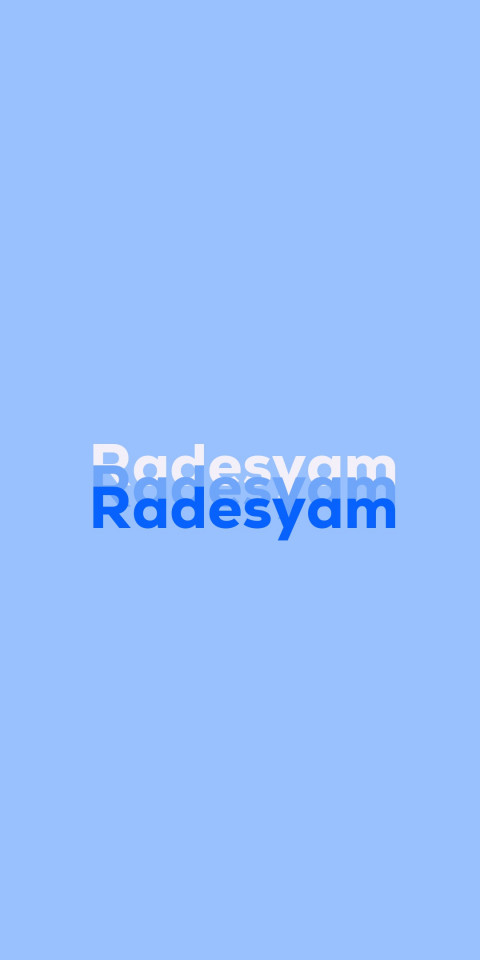 Free photo of Name DP: Radesyam