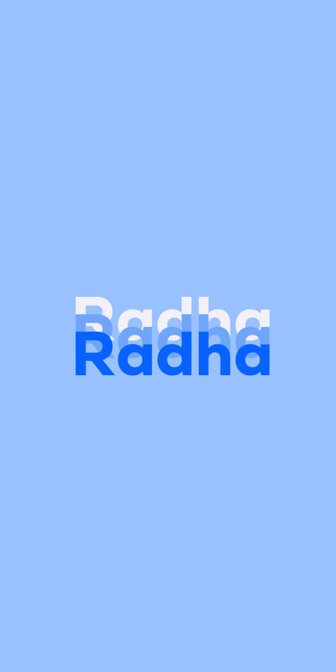 Free photo of Name DP: Radha