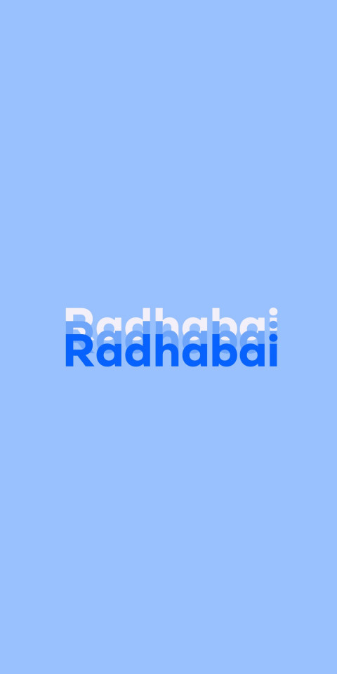 Free photo of Name DP: Radhabai