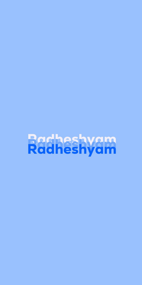 Free photo of Name DP: Radheshyam