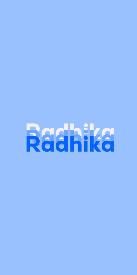 Free photo of Name DP: Radhika