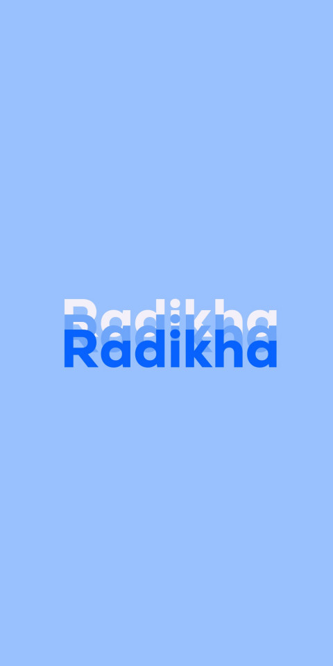 Free photo of Name DP: Radikha