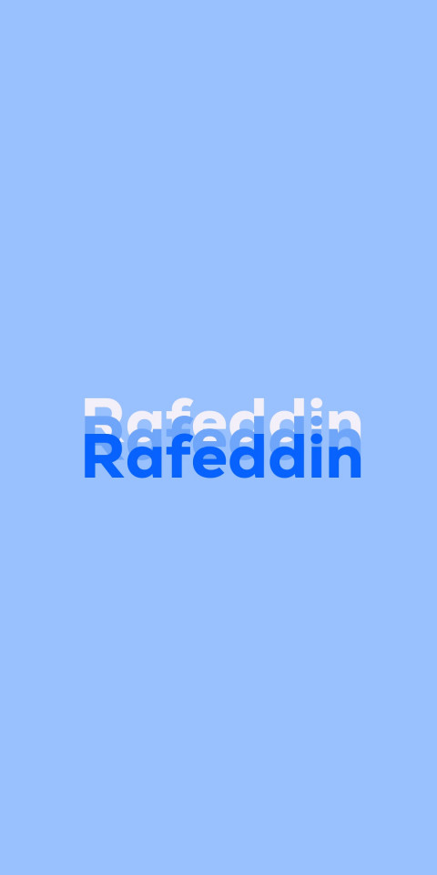 Free photo of Name DP: Rafeddin
