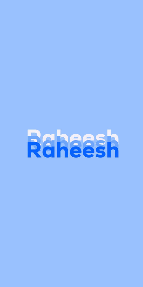 Free photo of Name DP: Raheesh