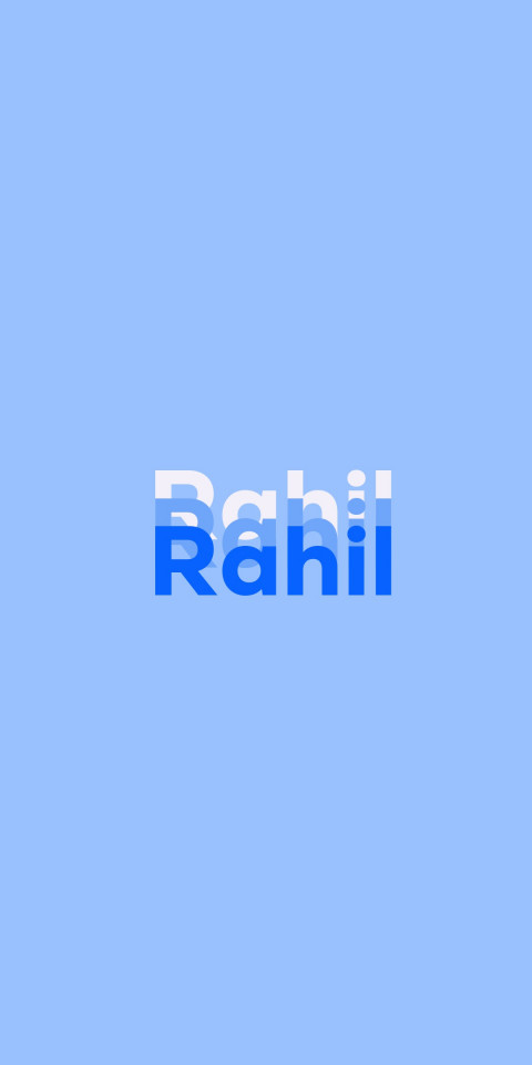 Free photo of Name DP: Rahil