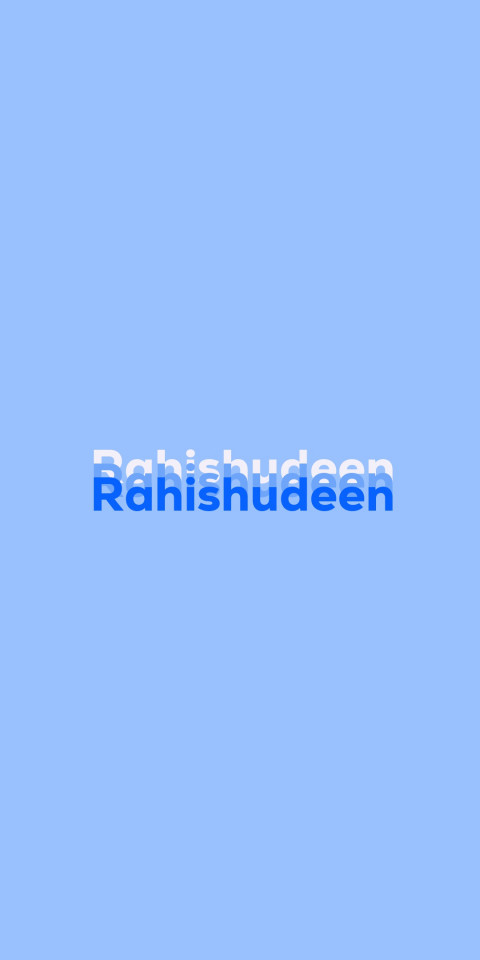 Free photo of Name DP: Rahishudeen