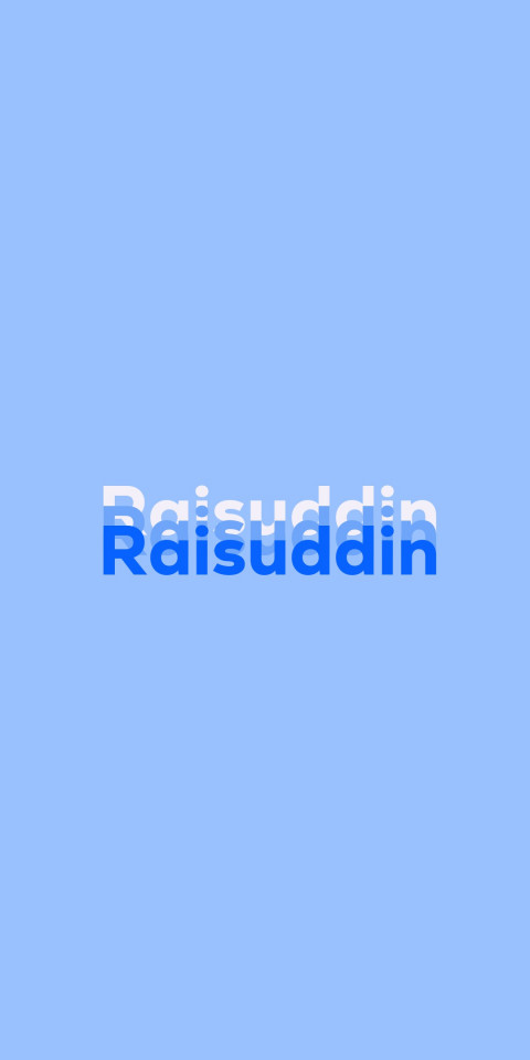 Free photo of Name DP: Raisuddin
