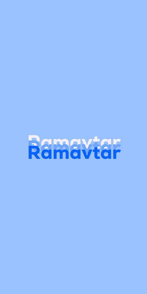 Free photo of Name DP: Ramavtar