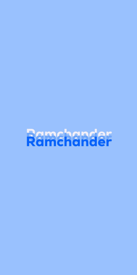 Free photo of Name DP: Ramchander