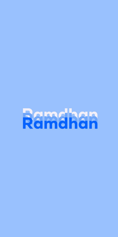 Free photo of Name DP: Ramdhan