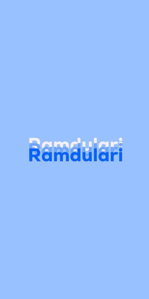 Free photo of Name DP: Ramdulari