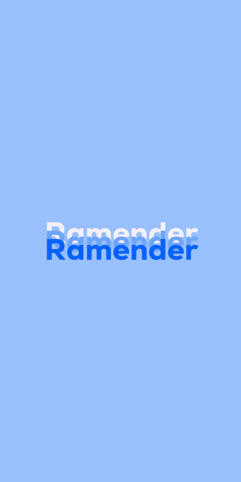 Free photo of Name DP: Ramender