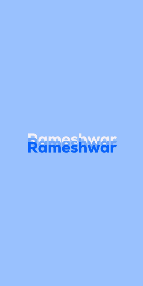 Free photo of Name DP: Rameshwar