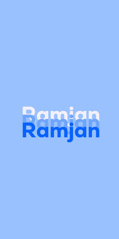 Free photo of Name DP: Ramjan