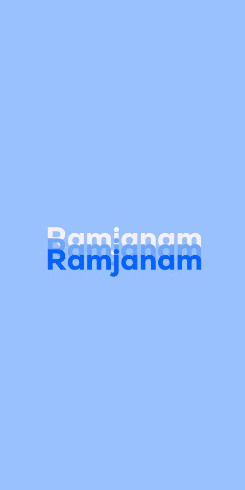 Free photo of Name DP: Ramjanam