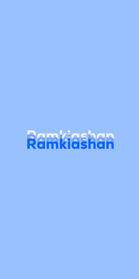 Free photo of Name DP: Ramkiashan