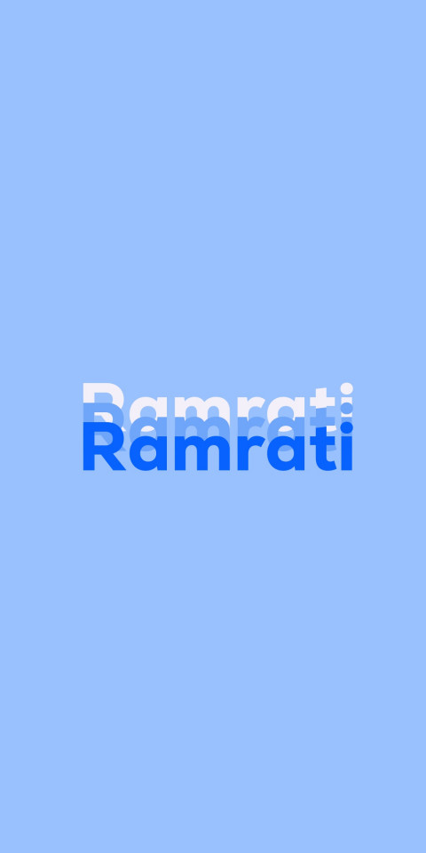 Free photo of Name DP: Ramrati