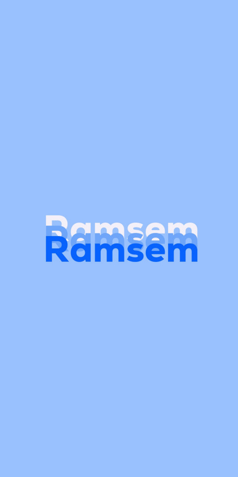 Free photo of Name DP: Ramsem