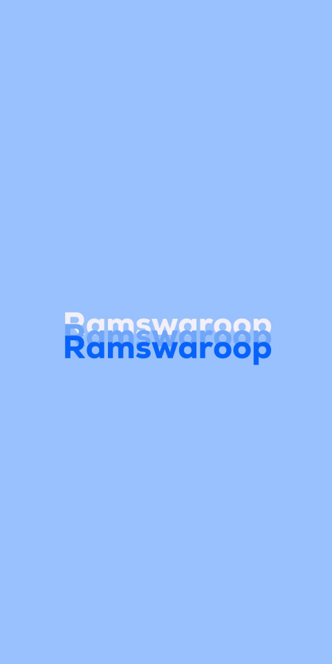 Free photo of Name DP: Ramswaroop