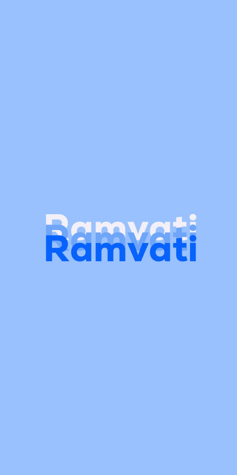 Free photo of Name DP: Ramvati