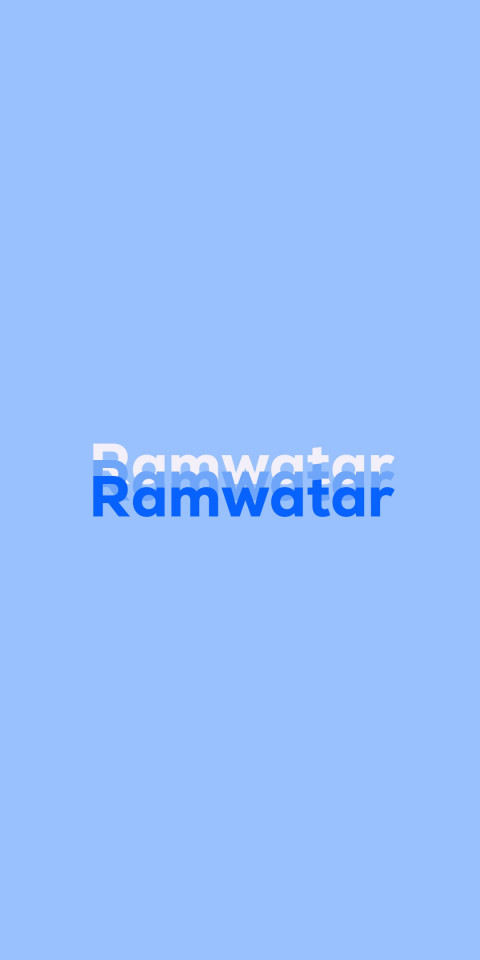 Free photo of Name DP: Ramwatar