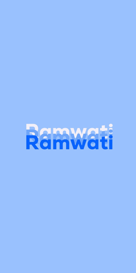 Free photo of Name DP: Ramwati