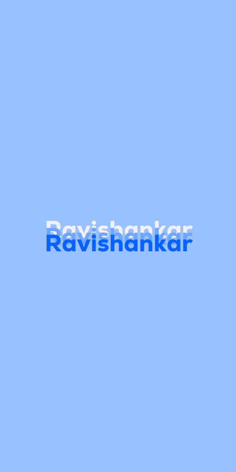 Free photo of Name DP: Ravishankar