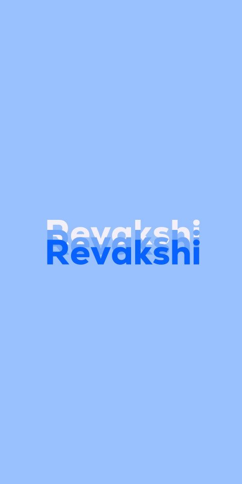 Free photo of Name DP: Revakshi