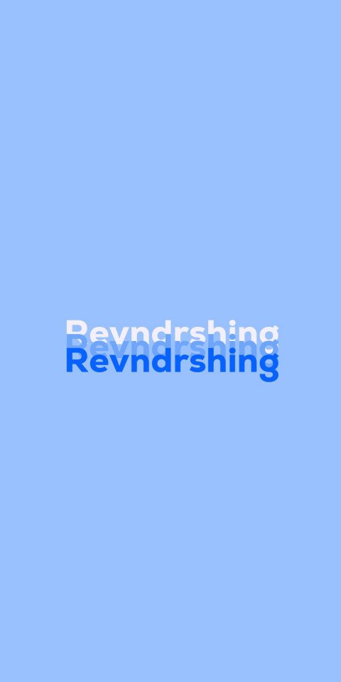 Free photo of Name DP: Revndrshing