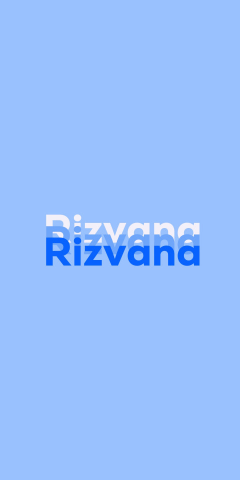 Free photo of Name DP: Rizvana