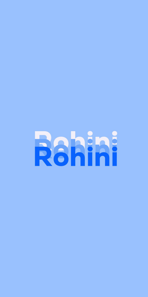 Free photo of Name DP: Rohini