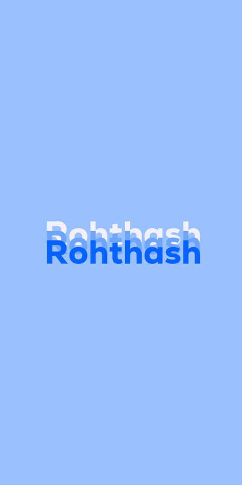 Free photo of Name DP: Rohthash