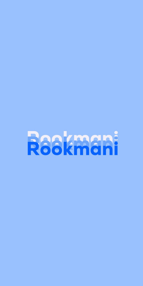 Free photo of Name DP: Rookmani
