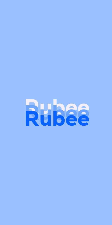 Free photo of Name DP: Rubee