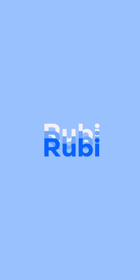 Free photo of Name DP: Rubi