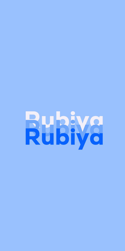 Free photo of Name DP: Rubiya