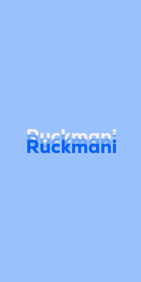 Free photo of Name DP: Ruckmani