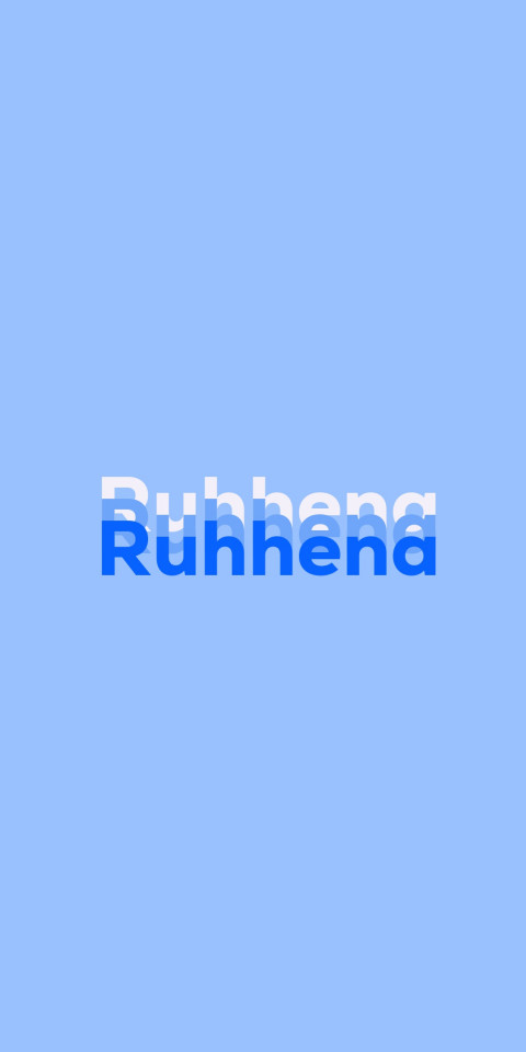 Free photo of Name DP: Ruhhena