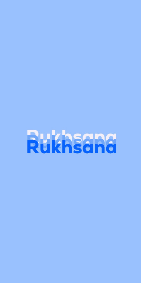 Free photo of Name DP: Rukhsana