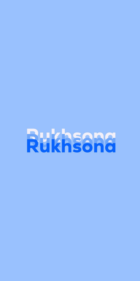 Free photo of Name DP: Rukhsona