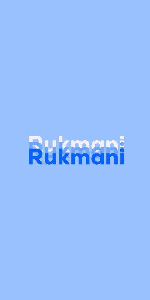 Free photo of Name DP: Rukmani