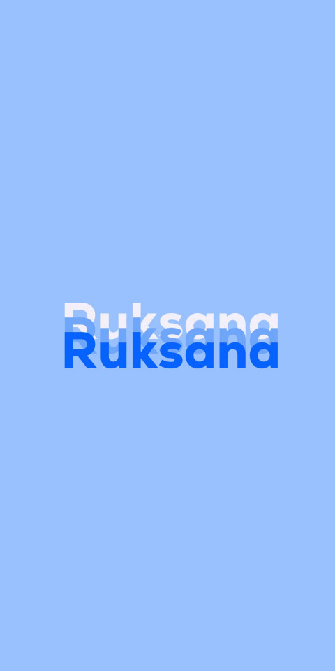 Free photo of Name DP: Ruksana