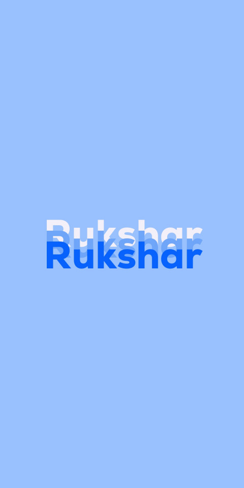 Free photo of Name DP: Rukshar