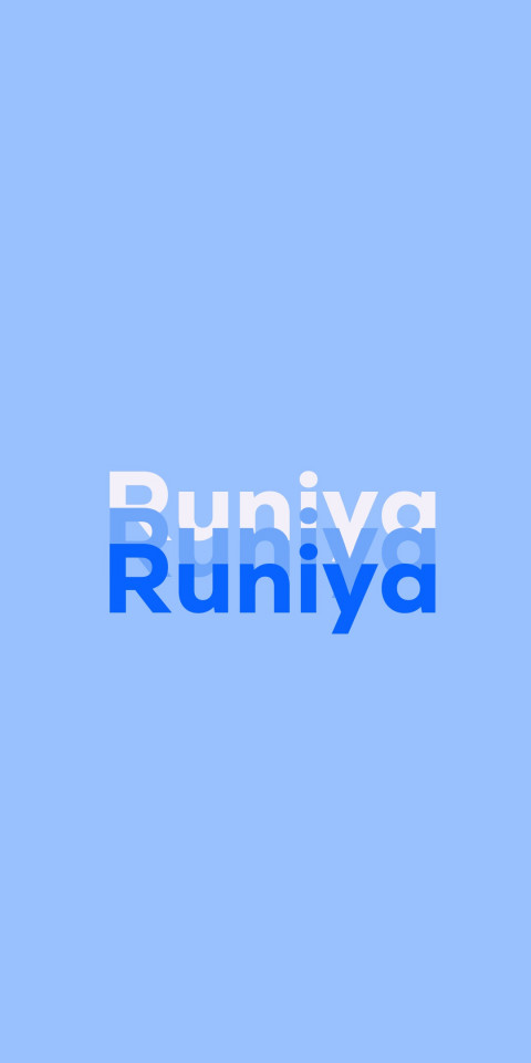 Free photo of Name DP: Runiya