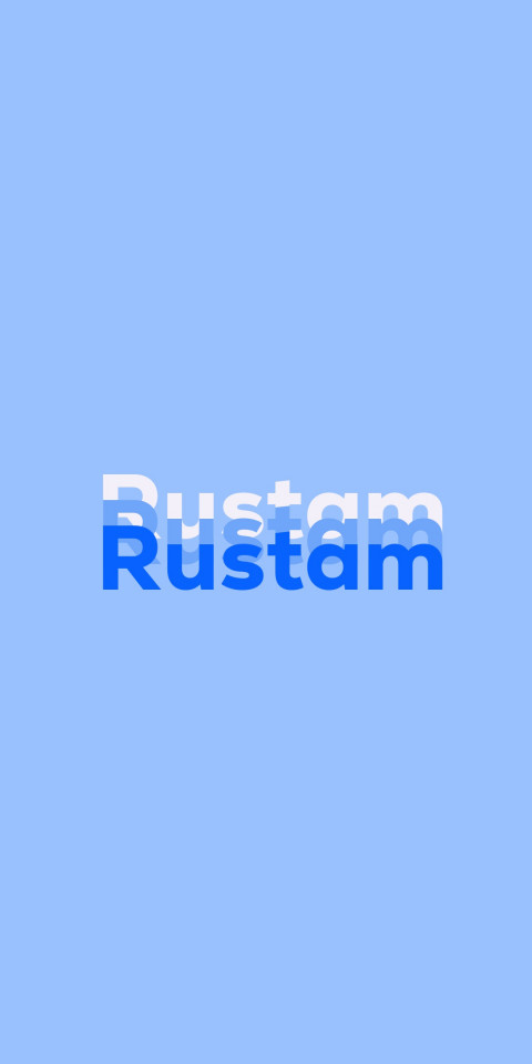 Free photo of Name DP: Rustam
