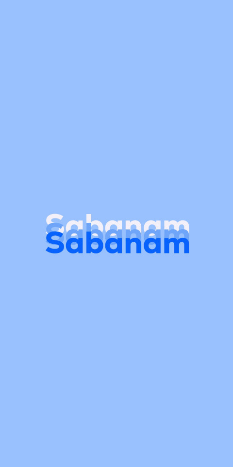 Free photo of Name DP: Sabanam