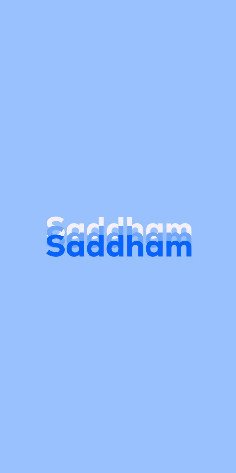 Free photo of Name DP: Saddham