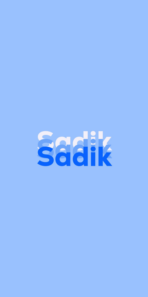 Free photo of Name DP: Sadik