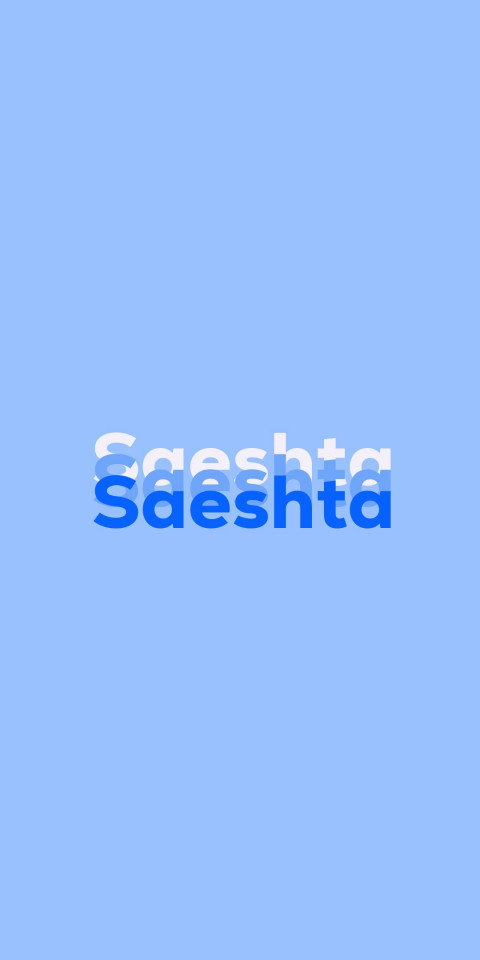 Free photo of Name DP: Saeshta